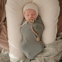 Bamboo fiber newborn swaddling blanket